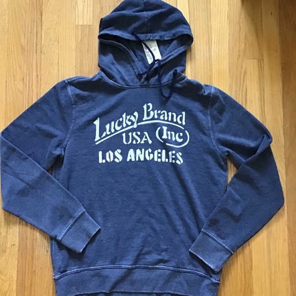 Lucky Brand Other - Lucky Brand Logo Unisex Hoodie M NWT